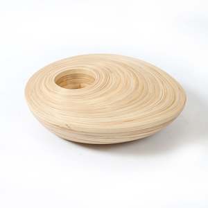 Trays: Bamboo Serving Tray with Wine Bottle Holder
