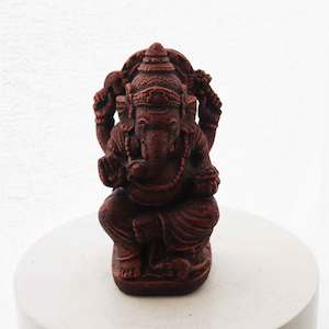 Outdoor: Ganesha Concrete Statue Red