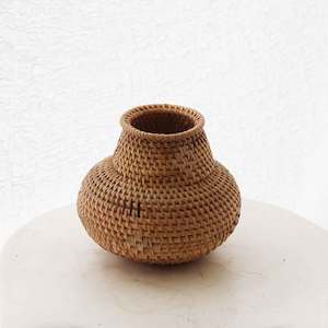 Pots And Vases: Honey Rattan Vase