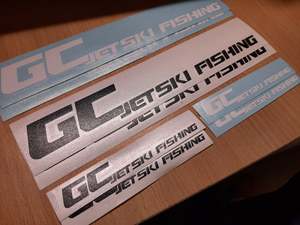 Gc Jetski Fishing Accessories: Sticker pack