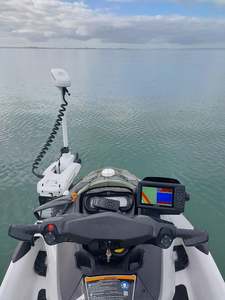Sea Doo Fishing Accessories: Minn Kota trolling motor bracket Bow Mount