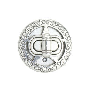 Star Floral Round Bag Clasps