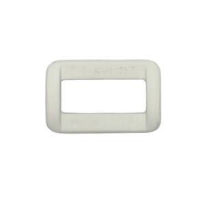 White Plastic Rectangle (20mm)