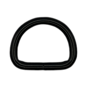 Black Welded Dee (25mm)