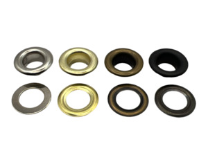 Eyelet and Washer Set - Solid Brass  (100pcs/pk)