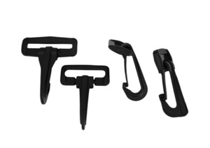 Hook Black Plastic