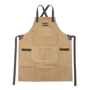 Tools: Leather Trim Waxed Canvas Apron