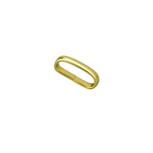 Keeper: Solid Brass Strap Loop Keeper Loops