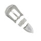 Scalloped Plain 3 Pcs Buckle Set, 20MM (3/4")