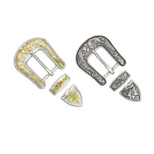 Buckle Sets: Beaumont Floral 3 Pcs Buckle Set - 25mm (1")