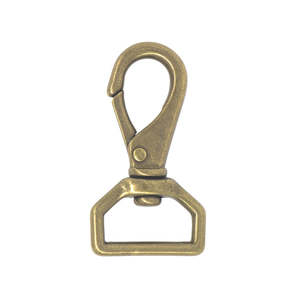 Swivel Snaps: Solid Brass Swivel Spring Snap, 25mm (1")