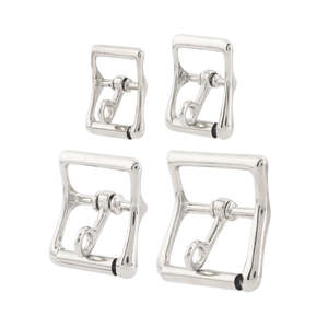 Centre Bar Buckles: Lock Strap Center Bar Buckle Nickel Plated