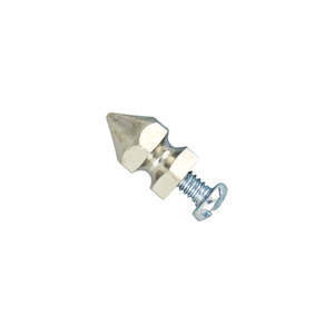 Solid Brass Faceted Screw Back Spike, 10/PK