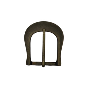 Half Buckles: Half Buckle Single Prong Antique Brass (25mm)
