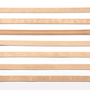 Leather Fabric: Embossed Belt Blanks, 3.6MM~4.0MM (9/10OZ), 38MM (1-1/2")