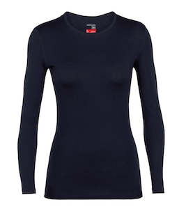 Womens Tops: Icebreaker Women's 260 Tech LS Crewe M Midnight Navy