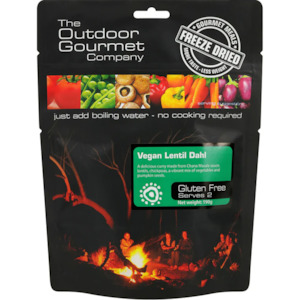 Essential Food: Outdoor Gourmet Vegan Lentil Dahl - Serves 2