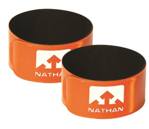 Nathan: Nathan Reflex Snap Bands pair Hi-Viz Orange