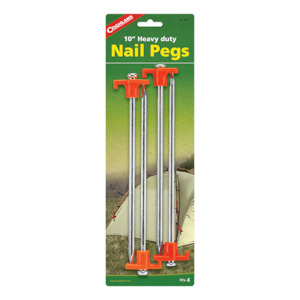 Coghlans HD Nail Pegs 10" (4 pk)