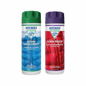 Nikwax Down Wash Direct 300ml + Down Proof 300ml