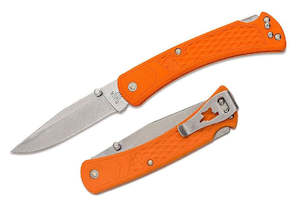 Buck Knives: Buck 110 Folding Slim Blaze Orange Knife 9.5cm