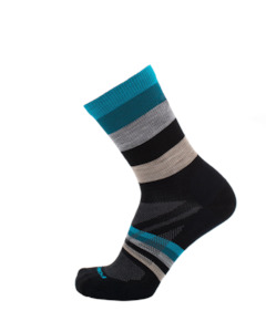 Point6 Merino Contender III Ultra Light 3/4 Crew Black/Lime XL