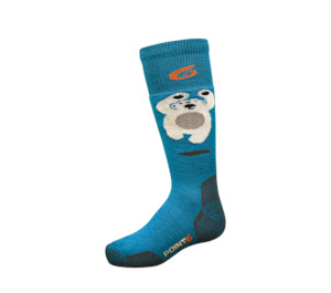 Point6: Point6 Merino Kids Polar Bear Medium OTC Ski/Snowboard Socks