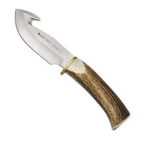 Hunting Knives: Muela Viper 11A Stag 10cm Gut Hook Knife