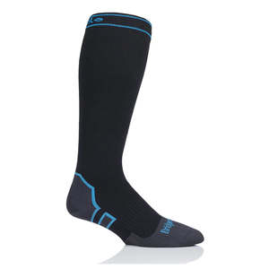 Clothing: Bridgedale Storm Midweight Knee Length Socks, Black/Blue
