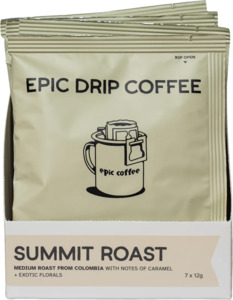 Coffee Tea: Epic Summit Roast 7pk Drip Coffee