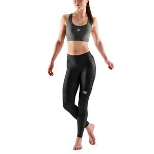 Womens Pants: Skins Series 3 Womens 7/8 Tights with Pocket - Black