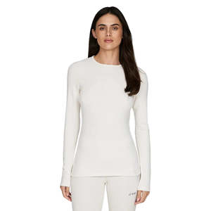 Le Bent Womens Heavyweight Grid Fleece Crew