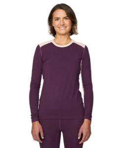 Womens Tops: Le Bent Womens Geo Midweight Crew