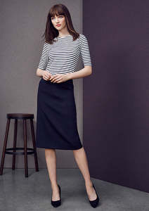 Skirts: Womens Comfort Wool Stretch Relaxed Fit Lined Skirt