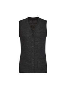 Vests: Womens Button Front Knit Vest