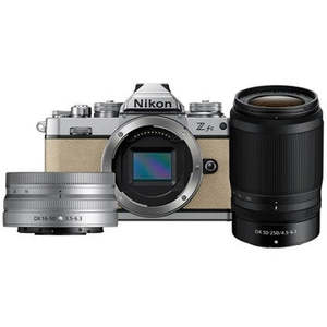 Cameras: Nikon Z FC Sand Beige with Nikkor Z DX 16-50mm VR Silver & 55-250 VR Black