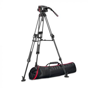 Video Tripods: Manfrotto 509 Video Head with 645 Fast Twin Carbon Tripod