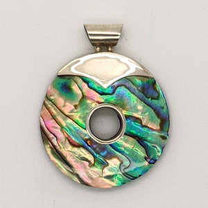 Jewelry: Paua-Abalone Donut Pendant