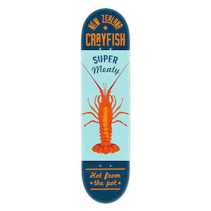 100 Nz: Skateboard Deck - NZ Seafood Crayfish