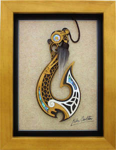 Abstract Design: Framed Art - Large Framed Hook
