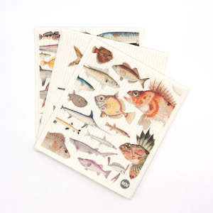 Dish Cloths: Swedish Dishcloth 3 Pack - Fishes of NZ