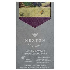 Beeswax Wrap: Beeswax Food Wrap - Chelsea  Set of 3