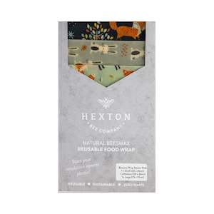 Beeswax Wrap: Beeswax Food Wrap-Woodland Animals Set of 3