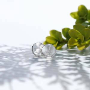 Other Earrings: Round Fantail Studs