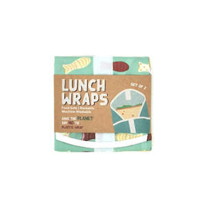 Other Eco Goodies: Chocolate Fish Lunch Wraps Set of 2