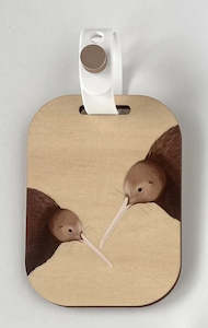 Bag Tags: Wood Luggage Tags Kiwi