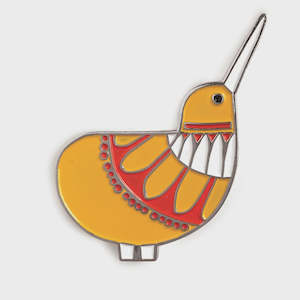 Brooch: Lapel Pin - Scandi Kiwi