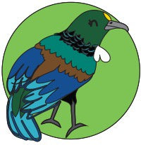Enamel Pin - Tia the Tui