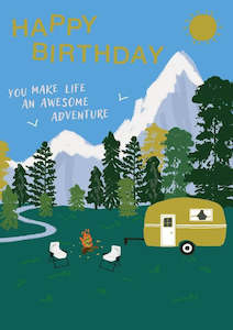 Birthday Cards: Birthday Card - Hammond Gower - Awesome Adventure