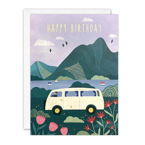 Birthday Card - Campervan Happy Birthday